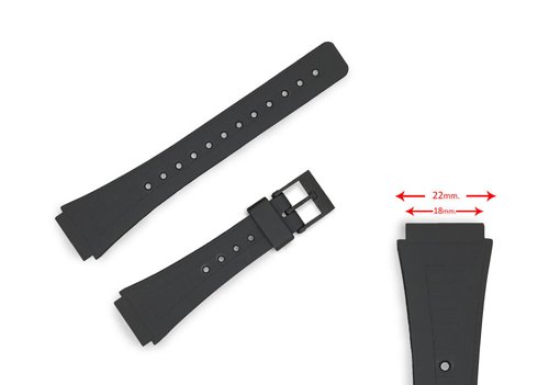 PU watch strap CR0148H1 (18mm.)