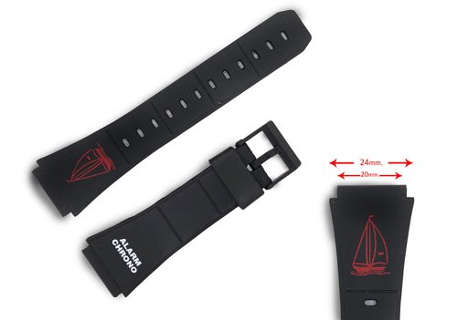 PU watch strap CR0238P3D2R (20mm.)