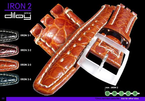 Leather watch straps / band model CP0IRON2