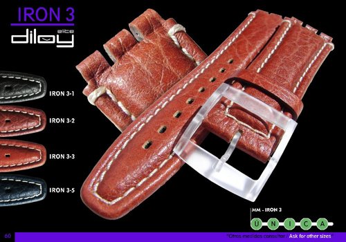 Leather watch straps / band model CP0IRON3