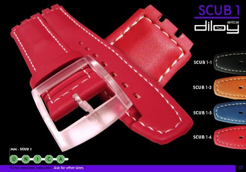 Leather watch straps / band model CP0SCUB1