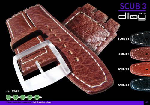 Leather watch straps / band model CP0SCUB3