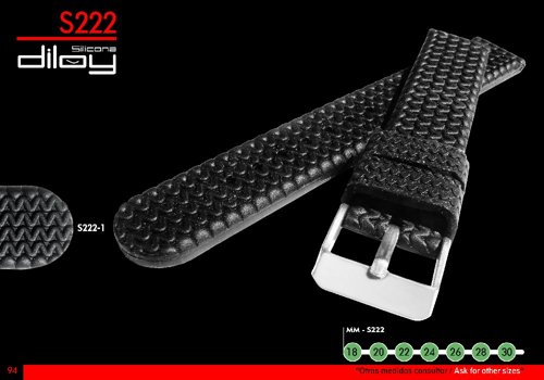 Silicone watch straps / band model CS00S222