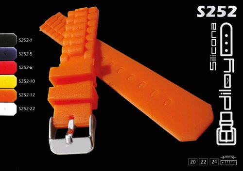 Silicone watch straps / band model CS00S252