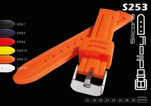 Silicone watch straps / band model CS00S253