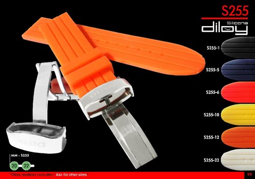 Silicone watch straps / band model CS00S255