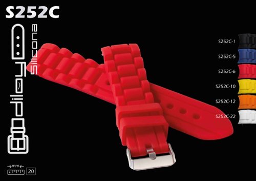 Silicone watch straps / band model CS0S252C