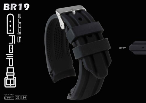 Silicone watch straps / band model CS0SBR19