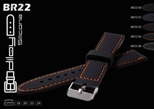 Silicone watch straps / band model CS0SBR22