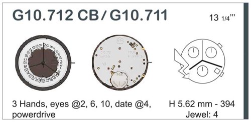 ETA G10.711 N4 INCLINED