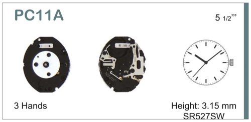 HATTORI PC11A 3 HANDS
