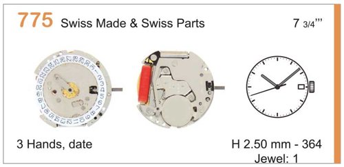 RONDA 775 3 HAND 3 DATE