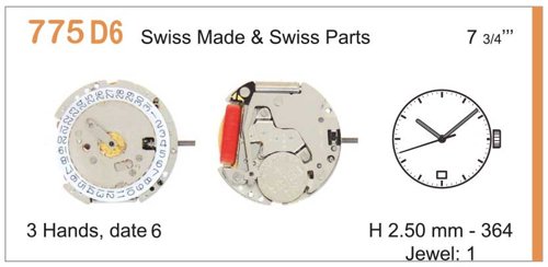 RONDA 775 3 HAND 6 DATE