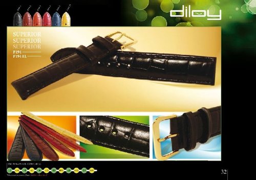 Leather watch straps / band model CPP194EL