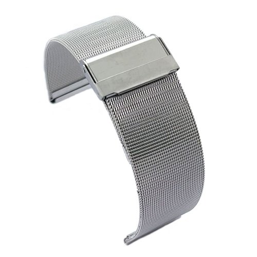 Scallop style metal watch strap CMMESH05