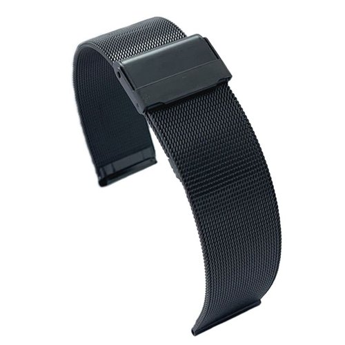 Scallop style metal watch strap CMMESH05