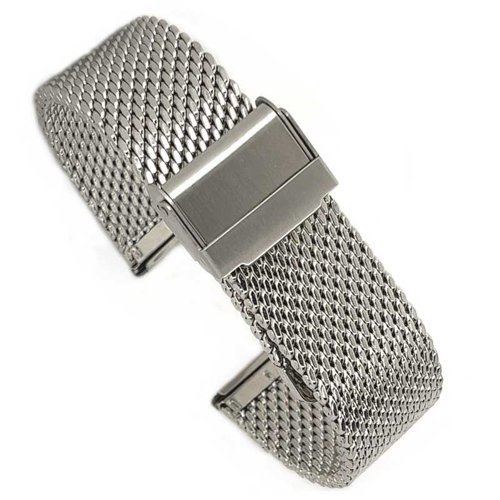 Scallop style metal watch strap CMMESH10.CC
