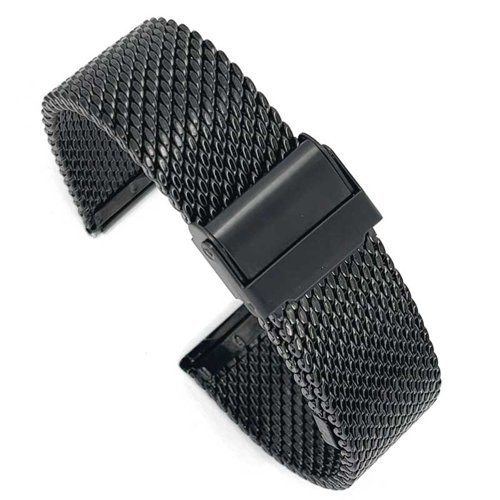 Scallop style metal watch strap CMMESH10